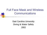Full Face Mask and Wireless Communications - East Carolina ...