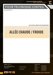 ALLÉE CHAUDE / FROIDE - Conteg