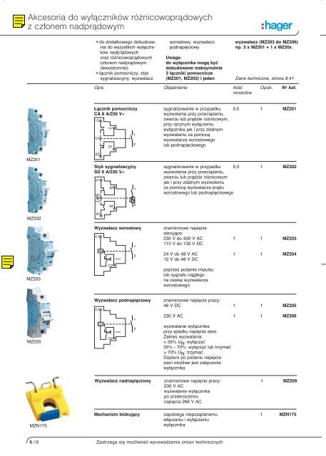 Katalog Systemy elektro- instalacyjne - Hager