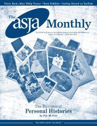 December 2008 - The ASJA Monthly