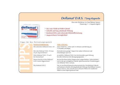 Deflamat® DRS 75mg-Kapseln Deflamat® DRS 75mg - denn ...