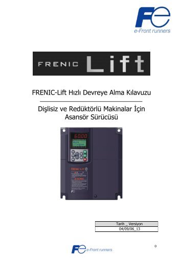 [Y4] terminallerine PLC (Programlanabilir Lojik Kontrolör) - MR Lift