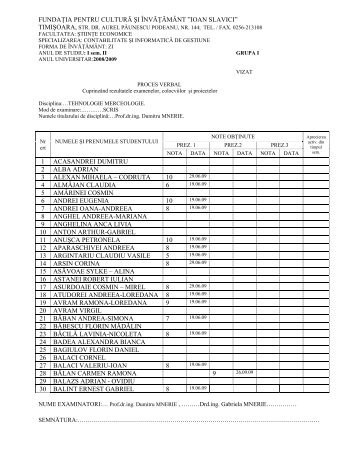 1 acasandrei dumitru 2 alba adrian 3 alexan mihaela ... - Ioan Slavici