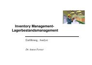 Inventory Management- Lagerbestandsmanagement