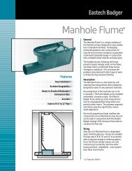 Manhole Flume Brochure - Eastech Flow Controls