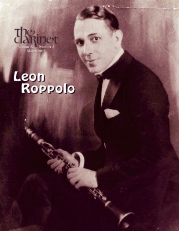 Leon Roppolo Leon Roppolo - International Clarinet Association