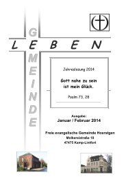 GemeindeLeben online JanFeb 2014 - FeG Hoerstgen