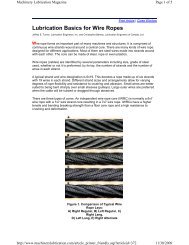 Lubrication Basics for Wire Ropes - Kirkpatrick Wire Rope ...