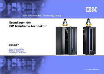 Grundlagen der IBM Mainframe Architektur - Universität Duisburg ...