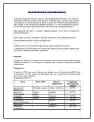 MULTI PRODUCT BULK DRUG (API) PROJECT At present the ...