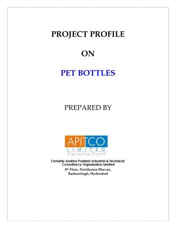 Project profile on pet bottles