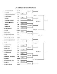 LVR OPEN SNOOKER DRAWS new - Cue Sports India