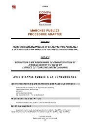 MARCHES PUBLICS PROCEDURE ADAPTEE - Compa