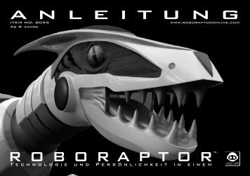 Bedienungsanleitung - WowWee Roboraptor - myRobotcenter