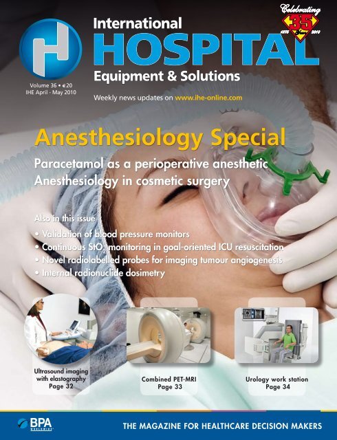 Anesthesiology Special book rEvIEwS - The IHE Website