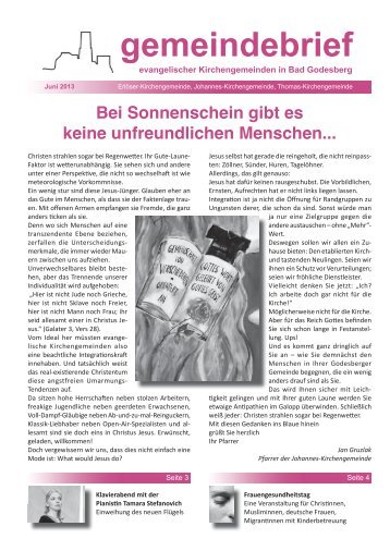 Juni 2013 - Die Johannes-Kirchengemeinde in Bad Godesberg