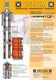 Ausführung - uni-dim kaminsysteme, kamine, rauchfangsysteme