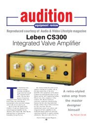 Audio & Video Lifesstyle - AVL-174 - Audition - Leben ... - Tone Imports