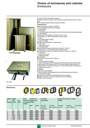 Prisma GK - Schneider Electric - Merlin Gerin - Square D