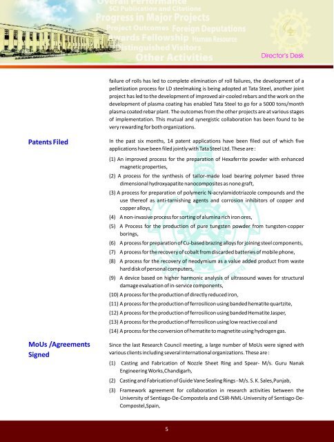 DIRECTOR DESK-62RC2012.pdf - National Metallurgical Laboratory