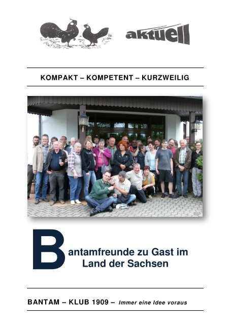 Rundschreiben 2/2013 - Der Bantam-Klub 1909