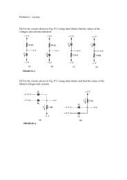 Problems 1. Lecture 3.2 For the circuits shown in Fig. P3.2 using ...