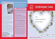 Sponsorship Form - British Heart Foundation