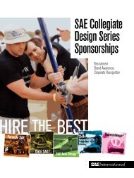 SAE Collegiate Design Series Sponsorships - Students