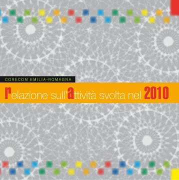 Relazione sull'attività svolta dal CORECOM Emilia-Romagna nell ...