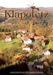 Klapotetz - 27. Jahrgang - Oktober 2008 - Nr. 3 (pdf