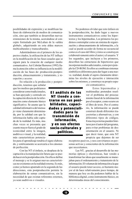 Imágenes y sonidos en el aula - Revista Comunicar