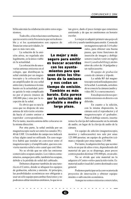 Imágenes y sonidos en el aula - Revista Comunicar