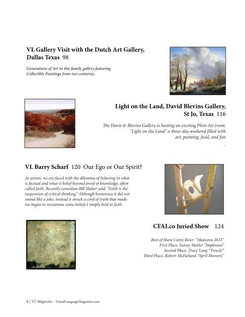 Visual Language Visual Language Contemporary Fine Art Vol 2 No 11 November 2013