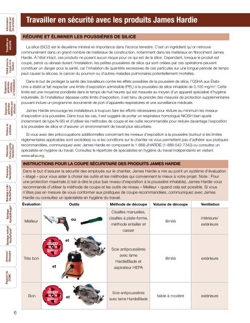 Guide d'installation et de meilleures pratiques ... - James Hardie