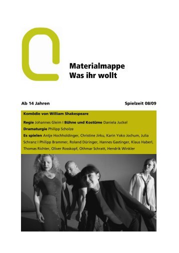 Materialmappe Was ihr wollt - Landestheater Niederösterreich