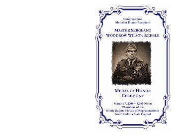 master sergeant woodrow wilson keeble medal of honor ceremony
