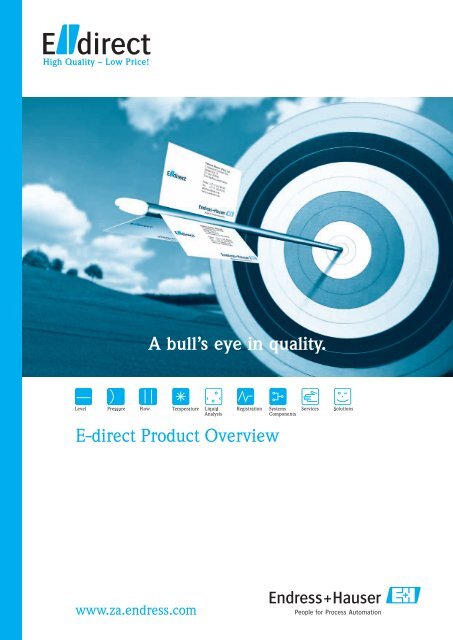 E Direct Catalogue Endress Hauser South Africa
