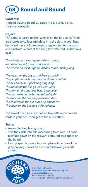 Download Round and Round(PDF) - Orchard Toys