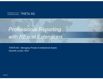 Professional Reporting with RExcel - BaselR