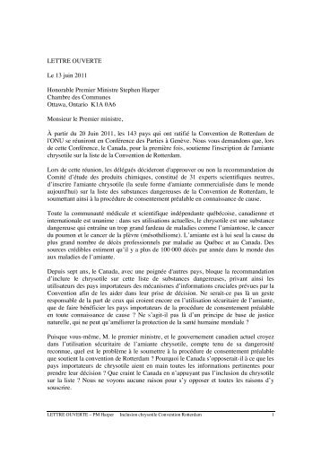 La lettre des médecins (PDF) - Le Devoir