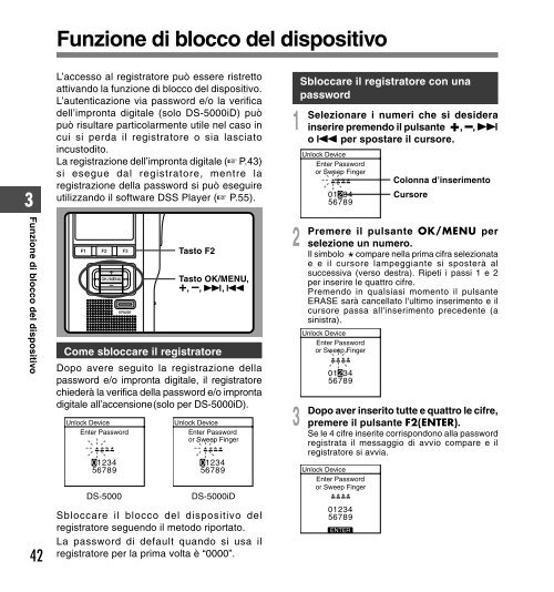 2 Premere il pulsante + o - Olympus