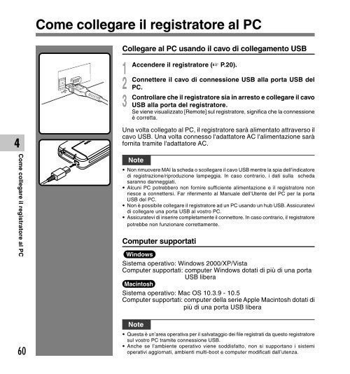 2 Premere il pulsante + o - Olympus