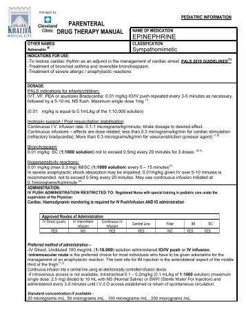 Epinephrine PEDIATRIC