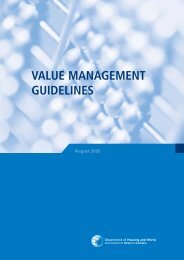 Value Mannagement Guidelines - Department of Treasury