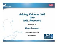 Adding Value to LNG thru NGL Recovery - Mustang Engineering Inc.