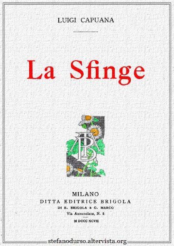 "La sfinge" di Luigi Capuana - Altervista