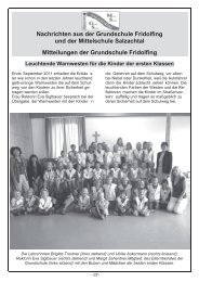 Nachrichten aus der Grundschule Fridolfing und der Mittelschule ...