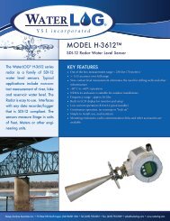 moDeL H-3612™ - WaterLOG