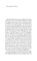 Due parole su Peter Quando Peter Fortune aveva dieci ... - Einaudi