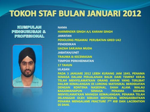 nama harminder singh a/l karam singh jawatan penolong pegawai ...